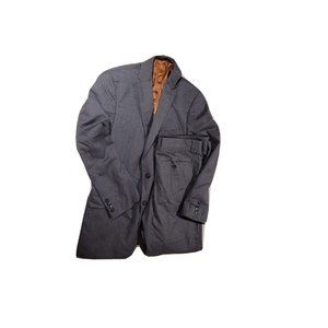 Joseph JOS A BANK 38S Suit Slim Fit Men's 33x30 Gray Gold Wool Cashmere B507